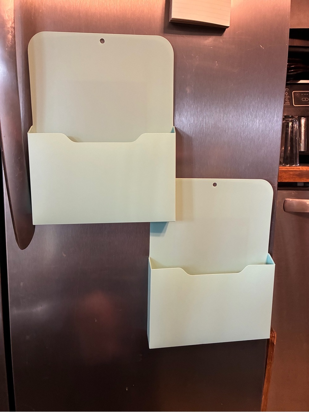 Magnetic Wall File Holder - Mint Green